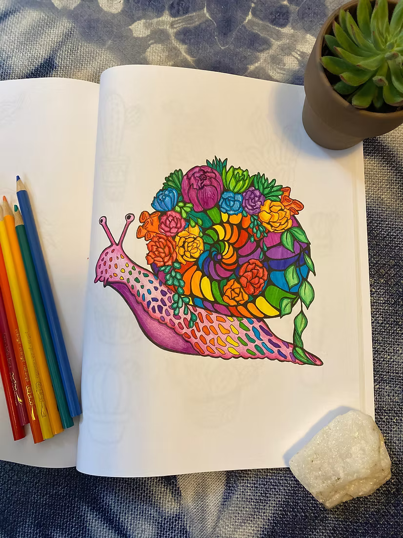 Flora and Fauna: A Coloring Book by Karen Sue Chen