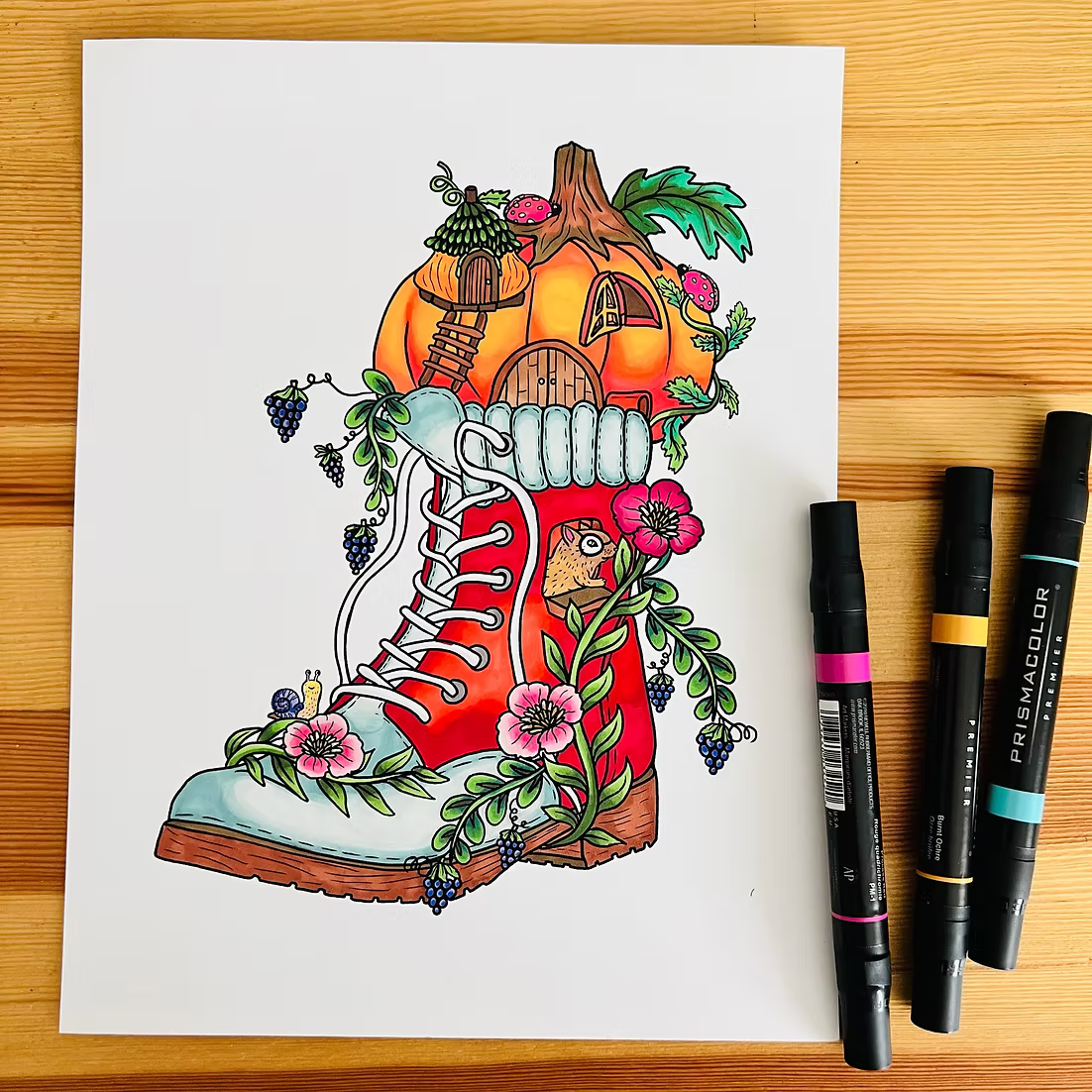 Enchanted: A Coloring Book by Karen Sue Chen