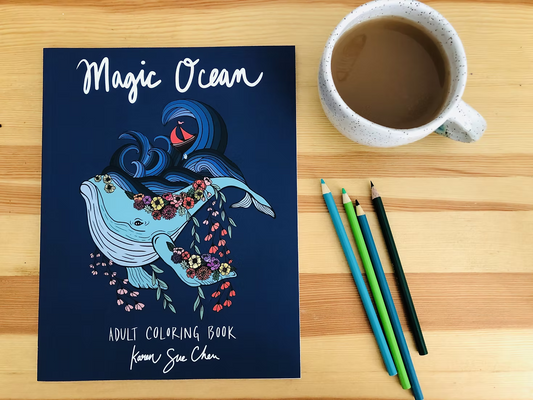 Magic Ocean: A Coloring Book by Karen Sue Chen
