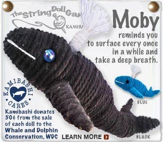 Moby the Whale String Doll Keychain