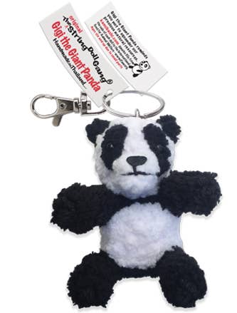 Gigi the Giant Panda String Doll Keychain