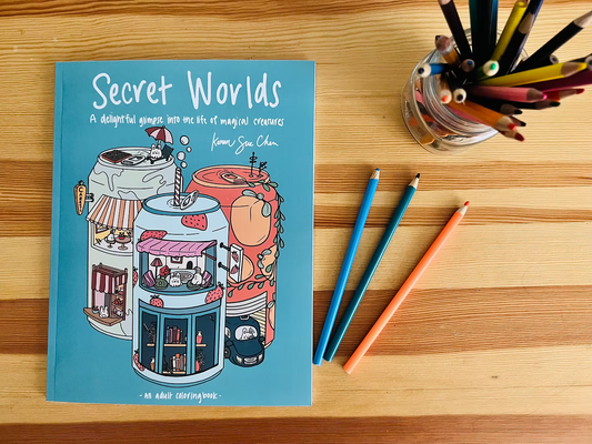 Secret Worlds: A Coloring Book by Karen Sue Chen