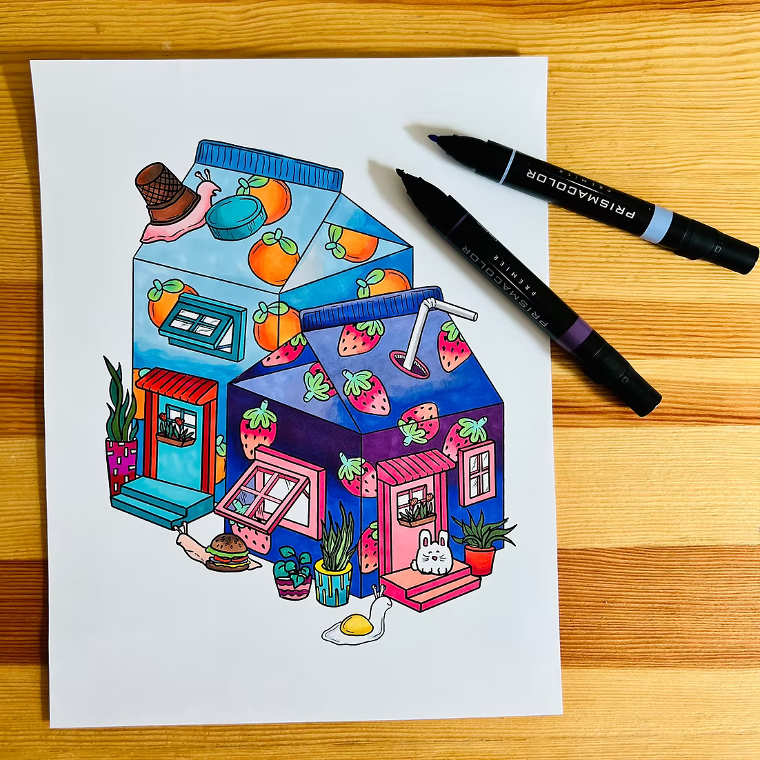 Secret Worlds: A Coloring Book by Karen Sue Chen