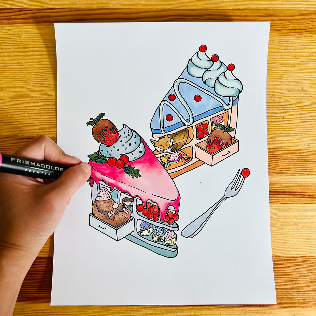 Secret Worlds: A Coloring Book by Karen Sue Chen