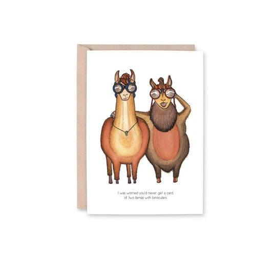 "NO PROB-LLAMAS - LLAMA / ALPACA" Greeting Card