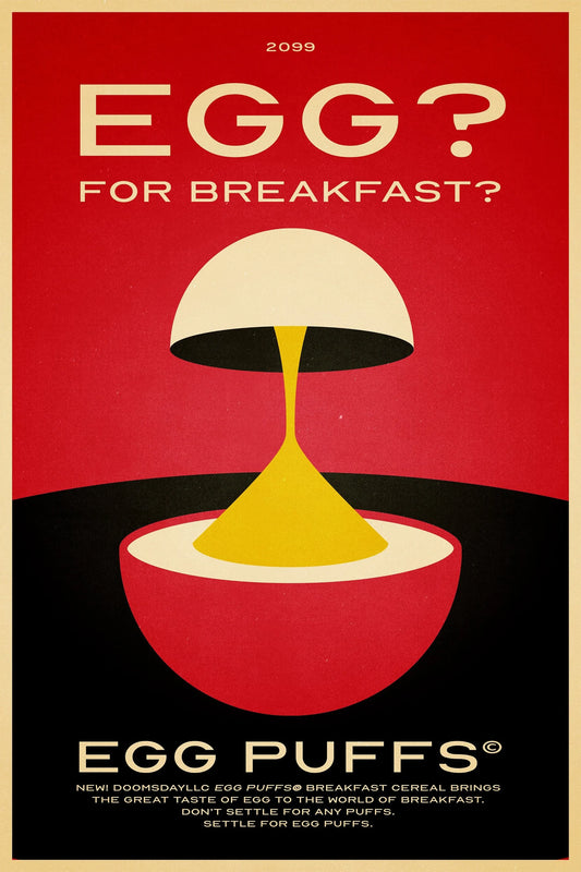 Egg? For Breakfast? Egg Puffs Breakfast Cereal - Poster