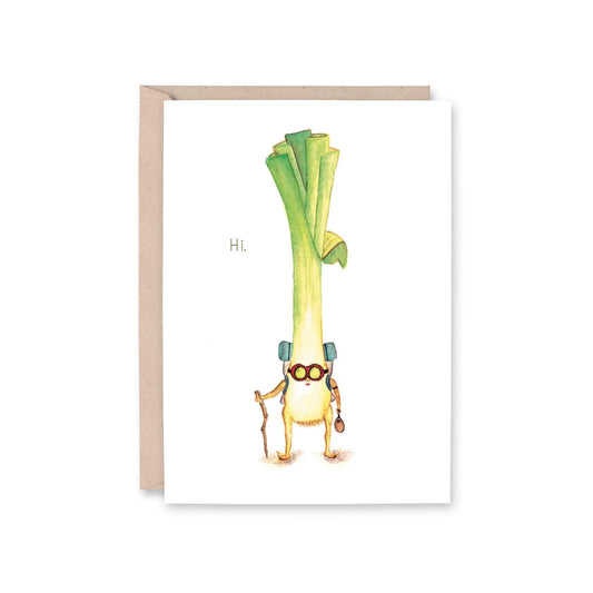 "Hi" Traveling LEEK Card