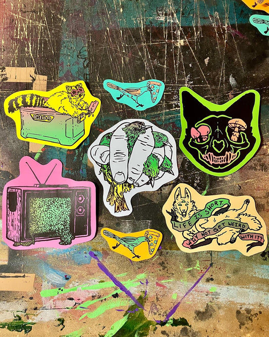 Hidden Stash: Party Mix 7-Sticker Pack
