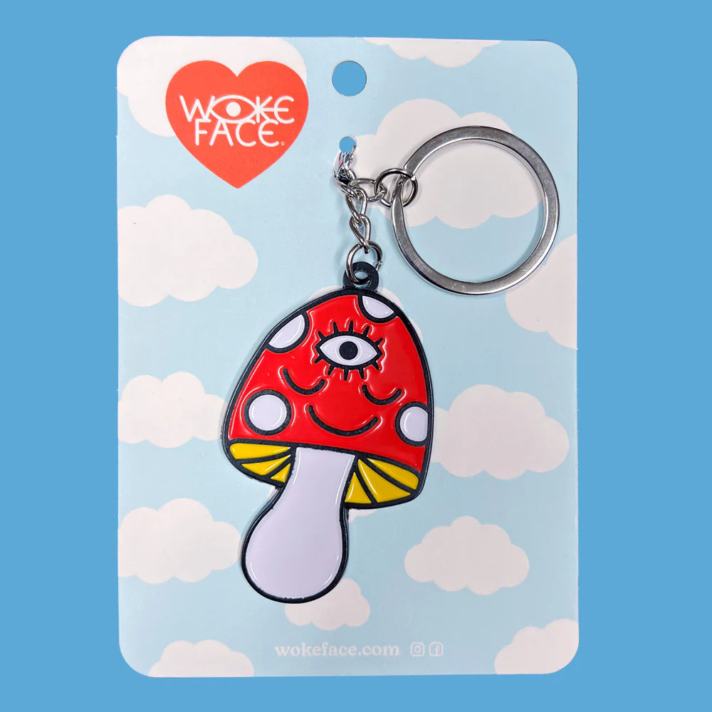 Mushroom Keychain by Wokeface