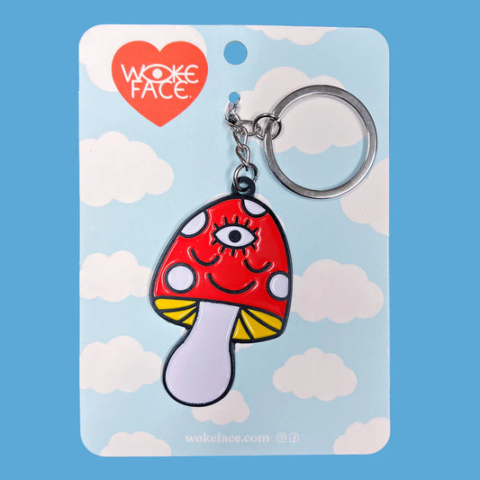 Mushroom Keychain by Wokeface