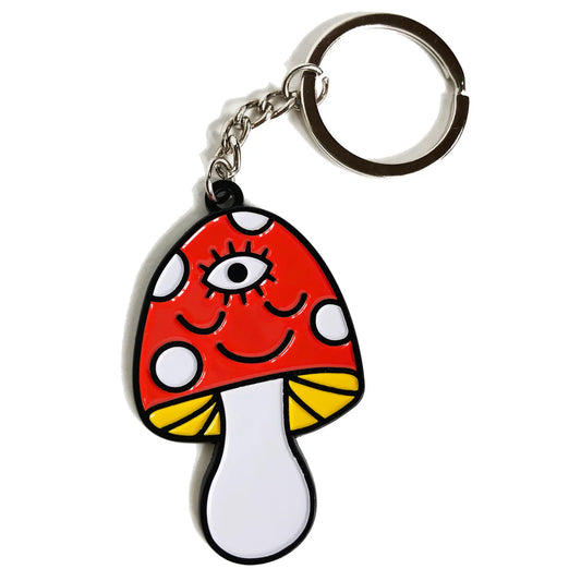 Mushroom Keychain by Wokeface